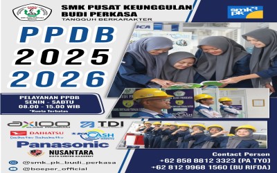 PPDB TAHAP PERTAMA DI SMK PK BUDI PERKASA