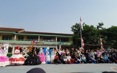 Perayaan Lomba HUT RI ke-78 di SMK Budi Perkasa Kabupaten Bekasi